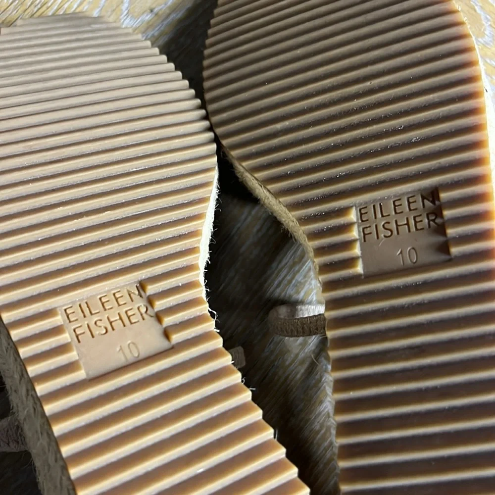 EILEEN FISHER Suede Wanda Espadrille Sandals 10